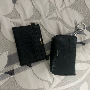 Pixie mood Black Wallet and Keychain Set